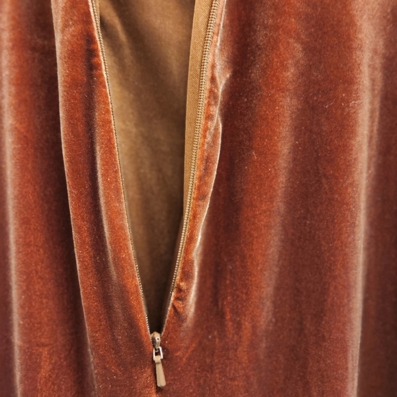 NWT Revelry Dawson Velvet Regular Maxi Dress Terracotta  Dress Size 4 - Picture 11 of 12